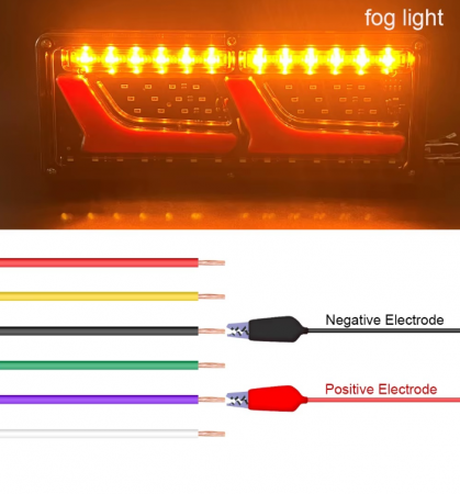 Set lampi LED 12V-24V cu semnalizare dinamica Neon efect dimensiuni 32x13cm [4]
