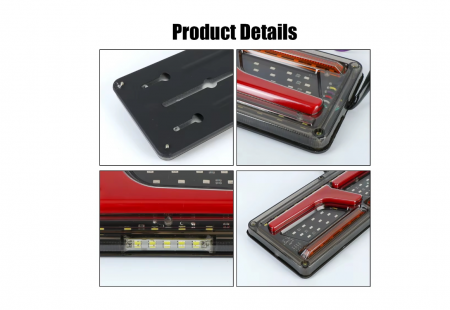 Set lampi LED 12V-24V cu semnalizare dinamica Neon efect dimensiuni 32x13cm [7]
