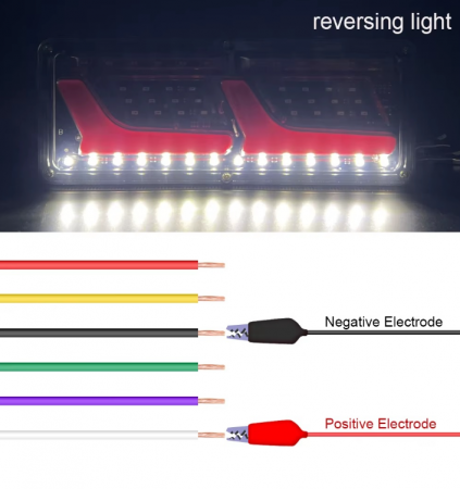 Set lampi LED 12V-24V cu semnalizare dinamica Neon efect dimensiuni 32x13cm [5]