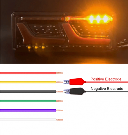 Set lampi LED 12V-24V cu semnalizare dinamica Neon efect dimensiuni 32x13cm [2]