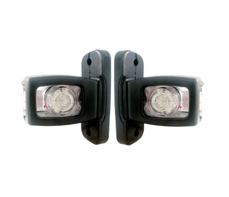 Accesorii Camioane - Set lampi led laterale de gabarit 12-24V, alb, portocaliu, rosu