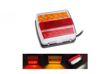Set lampi LED magnetice pentru remorca, fisa 7 pini 12 V 5 Functii [4]
