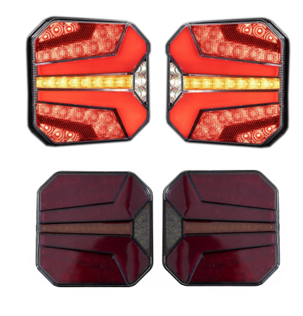 Proiectoare, lampi si leduri - Set lampi LED semnalizare dinamica 24V - NEON, stop, pozitie, semnal secvential