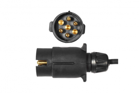 Set lampi magnetice cu triunghiuri reflectorizante pentru remorca, fisa 7 pini, cablu 2,5m, cablu fisa 7,5 m [5]