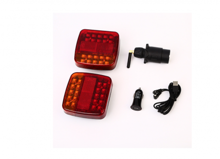 Set lampi remorca led 12-24V cu magnet si control wireless [4]