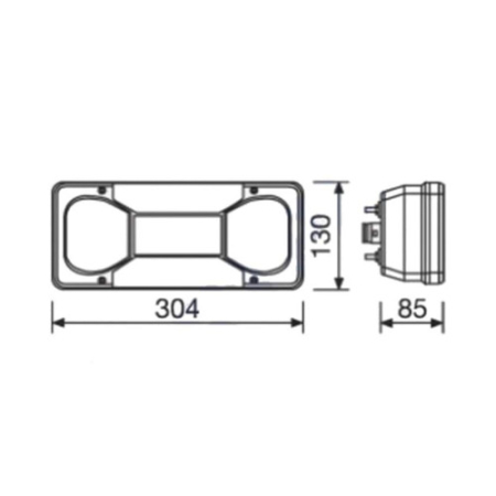 Set lampi stop spate auto compatibile Iveco Daily cu cablu [3]