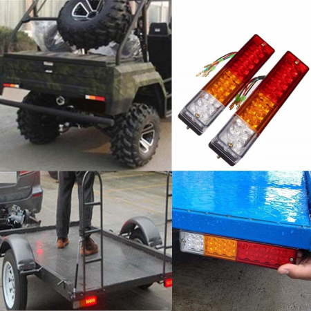 Set Lampi LED Spate Stinga si Dreapta pentru Camion Remorca Autobus 20LED-uri 12V [4]
