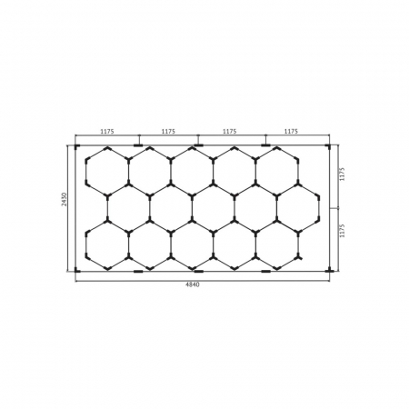 Set lumini LED HEXAGONALE [1]