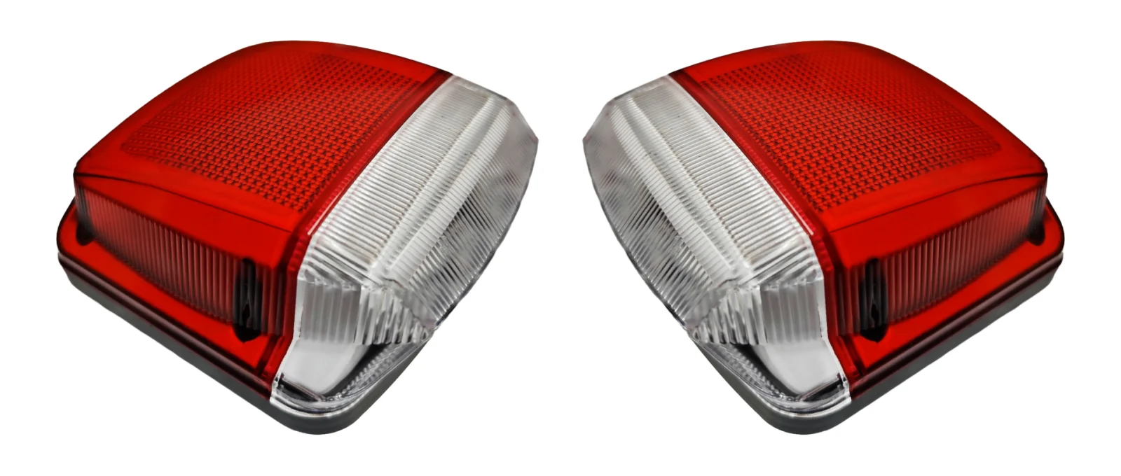 Lampi Numar - Set lumini LED numar de înmatriculare, albe, cu indicator neon roșu - 12V / 24V
