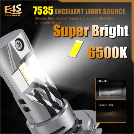 Set mini led becuri H7 H18, 12V, 50W, 15000lm, 6500K, Canbus [3]