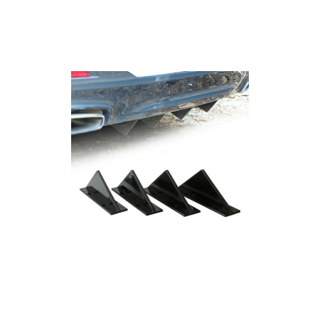 Tunning Auto - Set ornament splitter pentru bara spate Culoare:Negru Cod:UNIV-086