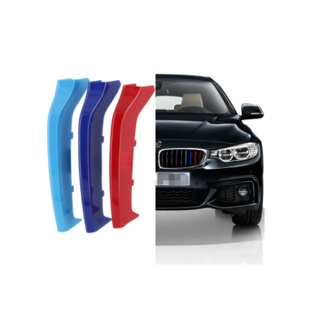 Accesorii pentru exterior - Set ornamente dungi grila fata auto compatibile BMW Seria 4 F32 F33 F36 2012->