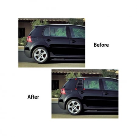 Volkswagen - Set Ornamente protectie geam spate compatibil Volkswagen Golf 5 / MK5 Hatchback 2003–2009