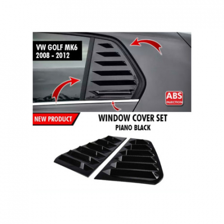 Set Ornamente protectie geam spate compatibil Volkswagen Golf 6 / MK6 Hatchback 2009-2012 [5]