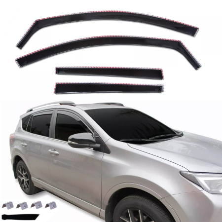 Accesorii pentru exterior - Set Paravanturi auto de  geamuri fata si spate, pentru TOYOTA RAV4 2013-2019