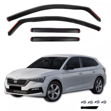 Noutati Flexzon - Set Paravanturi auto geamuri fata si spate pentru SKODA SCALA 2019+