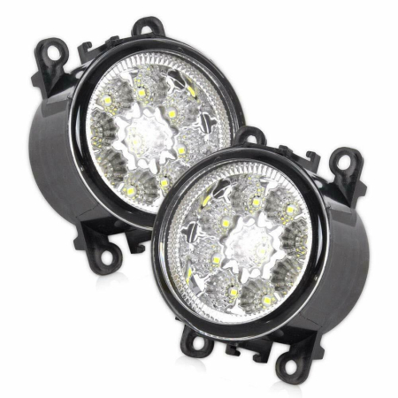 Proiectoare, lampi si leduri - Set  Proiectoare de Ceata  Galbenе, Sticla clara, Becuri H11, Dedicata Dacia, Ford, Opel, Renault, Citroen