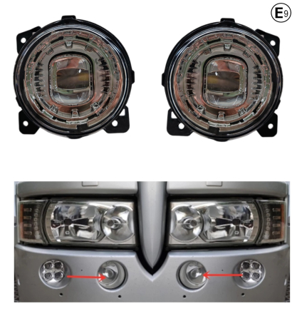 Faruri si proiectoare camion - Set proiector LED de ceata stanga + dreapta pentru Scania seria P G R T