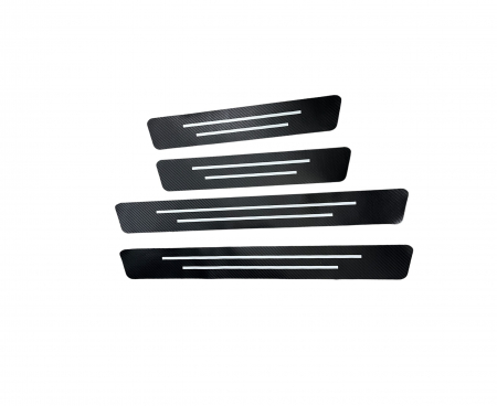 Ornamente auto - Set protectie praguri interior carbon abtibild