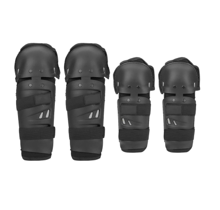 Accesorii Moto & Velo - Set protectii de Genunchi/Coate pentru motocicleta - negre
