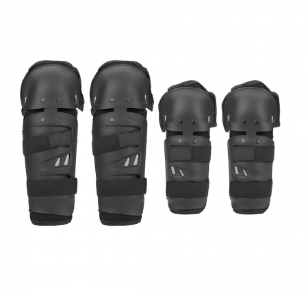 Accesorii Moto & Velo - Set protectii de Genunchi/Coate pentru motocicleta – negre