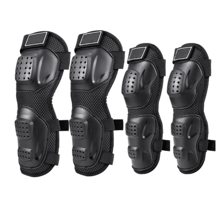Alte accesorii - Set protectii de Genunchi/Coate pentru motocicleta - negru