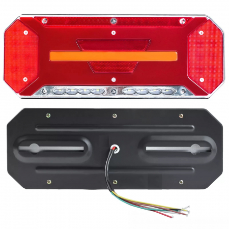 Set lampa LED Stanga si Dreapta cu efect de neon și semnalizare intermitentă dinamică, cu 5 funcții, 12-24V, 345mm X 130mm [2]