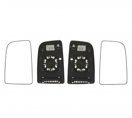 Oglinzi auto si accesorii - Set Sticla Pentru Oglinda Laterala, Stanga si Dreapta Mercedes Sprinter W906 2006 - 2018, Mare Partea, Cu Incalzire