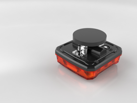 Set stroboscoape cu magnet 12v 24v Led portocaliu cu 12 moduri [2]