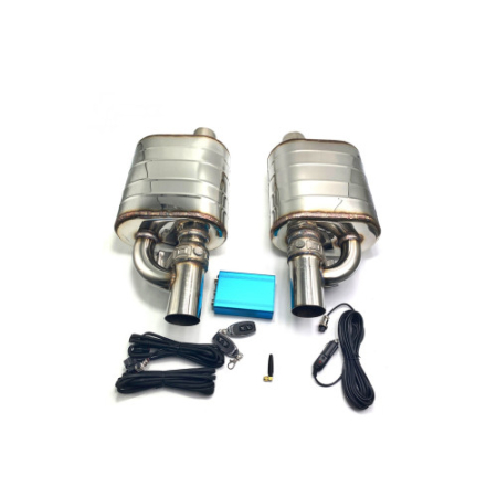Tunning Auto - Set toba sport evacuare auto cut off valve cu telecomanda 63 mm reglaj sunet inox stanga dreapta