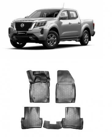 Nissan - Set covorase cauciuc stil tavita Nissan Navara 2014-2020