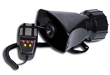 Accesorii electrice auto - Sirena 5 melodii cu microfon 12V 100W