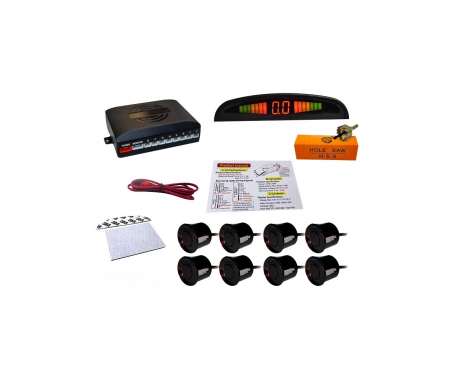 Camere auto - Sistem 8 senzori parcare si display 12V PREMIUM
