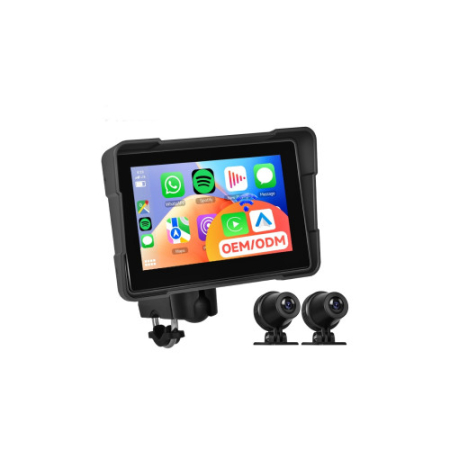 Camere auto - Sistem camera DVR motocicleta cu ecran 5 inch si camera fata spate