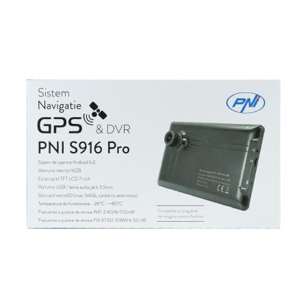 Sistem de navigatie GPS + DVR PNI S916 PRO ecran 7 inch cu Android 6.0, memorie 16 GB, 1GB DDR3 RAM [13]