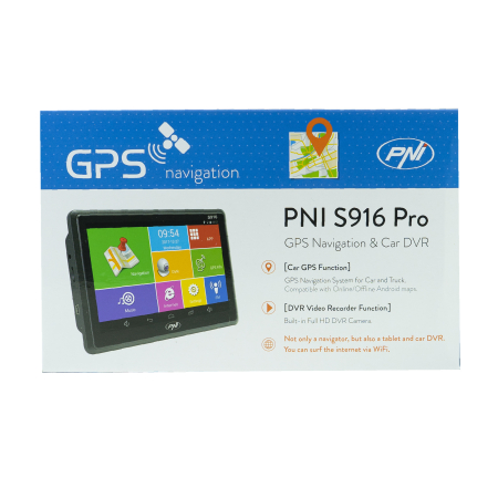 Sistem de navigatie GPS + DVR PNI S916 PRO ecran 7 inch cu Android 6.0, memorie 16 GB, 1GB DDR3 RAM [12]