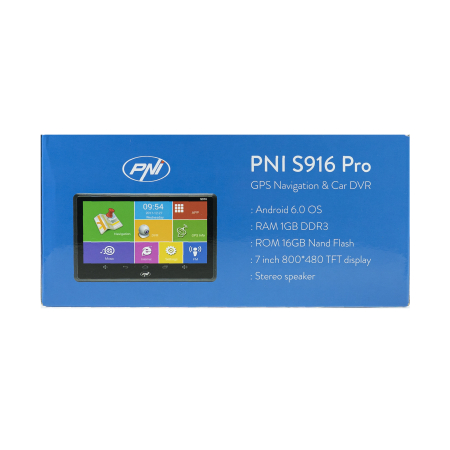 Sistem de navigatie GPS + DVR PNI S916 PRO ecran 7 inch cu Android 6.0, memorie 16 GB, 1GB DDR3 RAM [10]