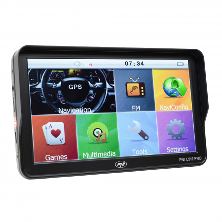 Sistem de navigatie GPS PNI L512 PRO cu parasolar, 7 inch, 800 MHz, 512MB DDR, 16GB memorie interna, FM transmitter [8]