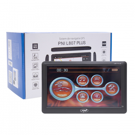Sistem de navigatie GPS PNI L807 PLUS ecran 7 inch, 800 MHz, 256MB DDR, 8GB memorie interna, cu parasolar inclus [3]