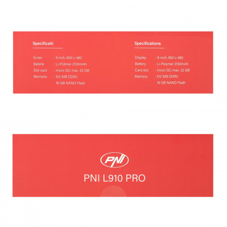 Sistem de navigatie GPS PNI L910 PRO cu parasolar, 9 inch, 800 MHz, 512MB DDR, 16GB memorie interna, FM transmitter, negru [13]