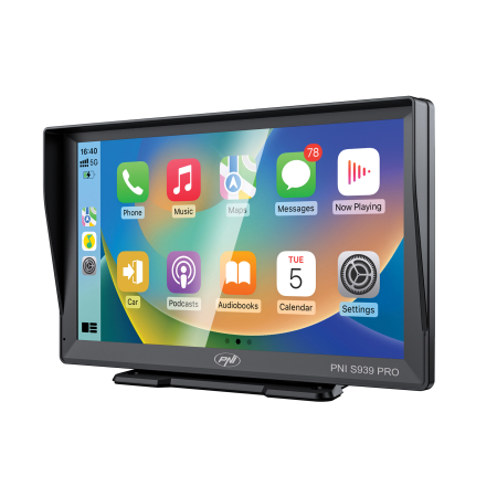 Sistem de navigatie GPS PNI S939 PRO ecran 9 inch, memorie 64 GB, 4GB DDR RAM, Android 13, FM transmitter, Mirror Link, Apple Carplay si Android Auto [1]