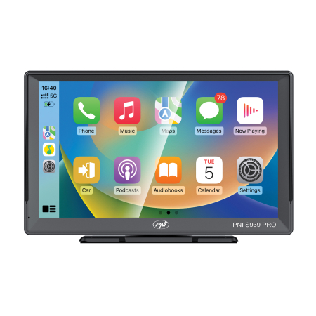 Sistem de navigatie GPS PNI S939 PRO ecran 9 inch, memorie 64 GB, 4GB DDR RAM, Android 13, FM transmitter, Mirror Link, Apple Carplay si Android Auto [2]