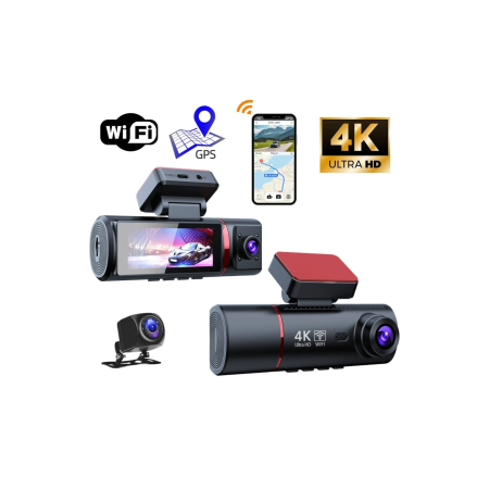 Sistem DVR auto cu 2 camere fata 4K si spate Full HD 1080p interior [2]