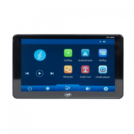 Sistem multimedia auto PNI L8050 cu ecran de 7 inch, Apple Carplay si Android Auto, Android/iPhone mirroring, FM transmitter, camera video mers inapoi inclusa [4]