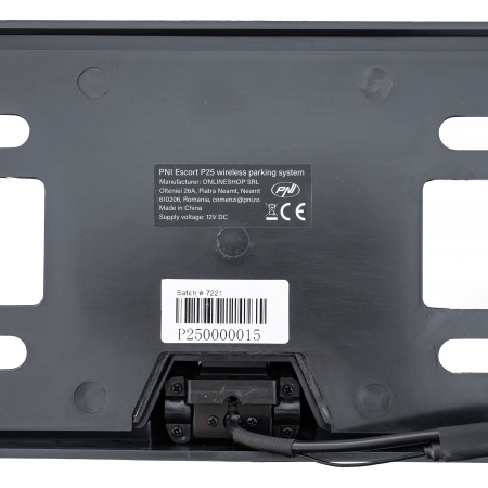 Sistem parcare wireless PNI Escort P25 cu display LCD 4.3 inch integrat in oglinda retrovizoare si camera integrata in suport de numar de inmatriculare, 480P, unghi 110 grade [6]