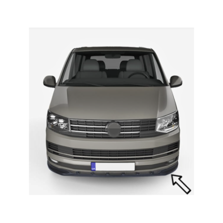 Tunning Auto - Spoiler prelungire bara fata Volkswagen Transporter T5 2003-2015 ABS negru Piano Cod: LSP3007