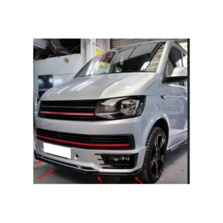 Tunning Auto - Spoiler prelungire bara fata Volkswagen Transporter T6 Sportline 2015-2019 ABS negru Piano