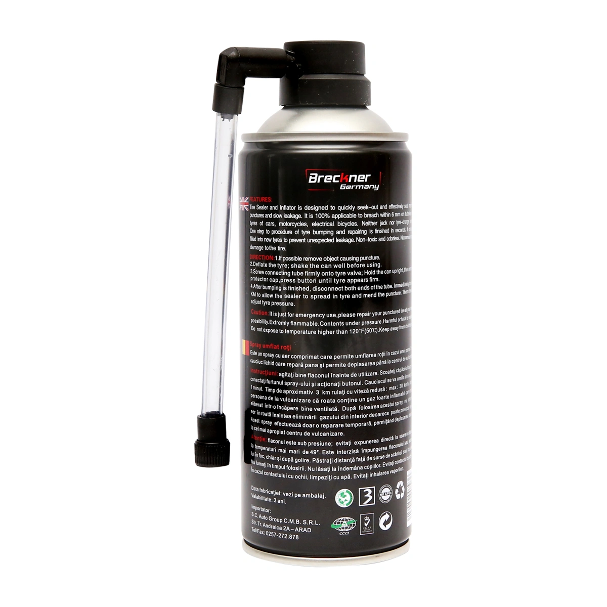 Spray umflat roti cu silicon reparat fisuri anvelopa [1]