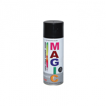 Vopseluri auto - Spray vopsea Magic NEGRU LUCIOS 400ml Cod: 039