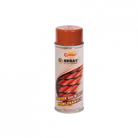 Vopseluri auto - Spray vopsea Profesional CHAMPION pentru tabla / acoperis 400ml Maro Aprins Cod: RAL 8004